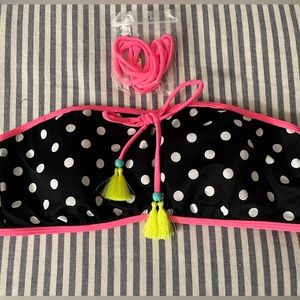 Victoria's Secret Bandeau Swim Top with Straps